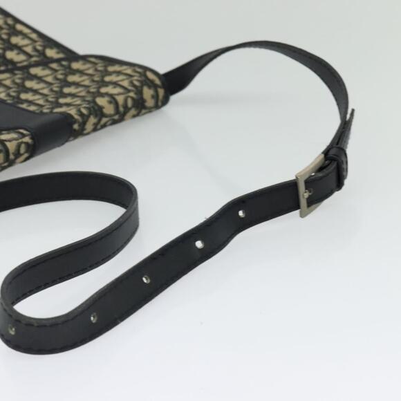 DIOR Trotter Canvas Shoulder Bag Navy Silver - Picture 7 of 13